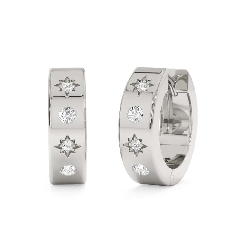 Petite Celeste Charm Huggies