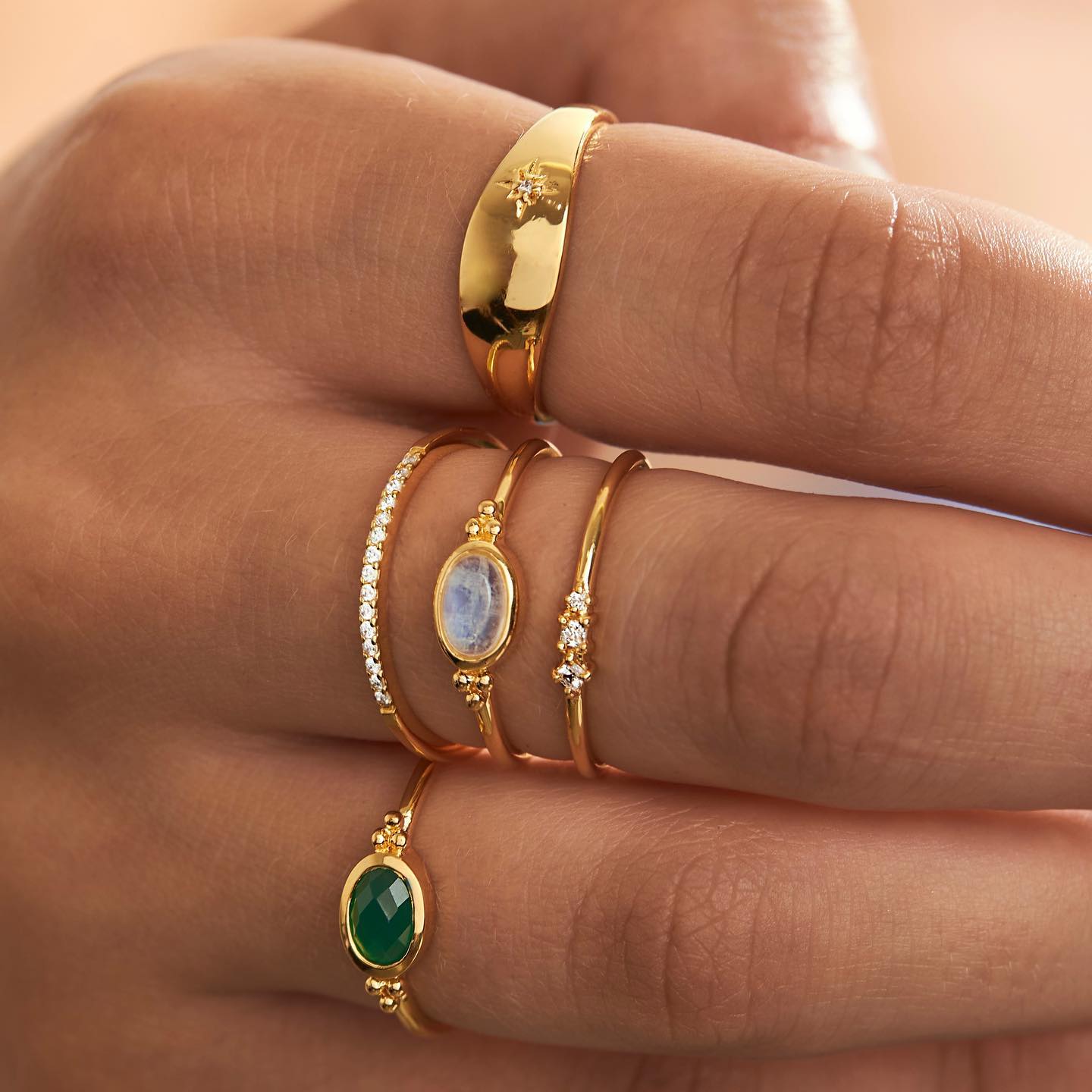 GOLD VERMEIL RINGS