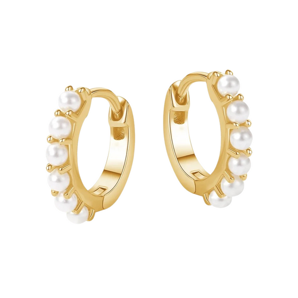 Emilie Pearl Huggies Gold