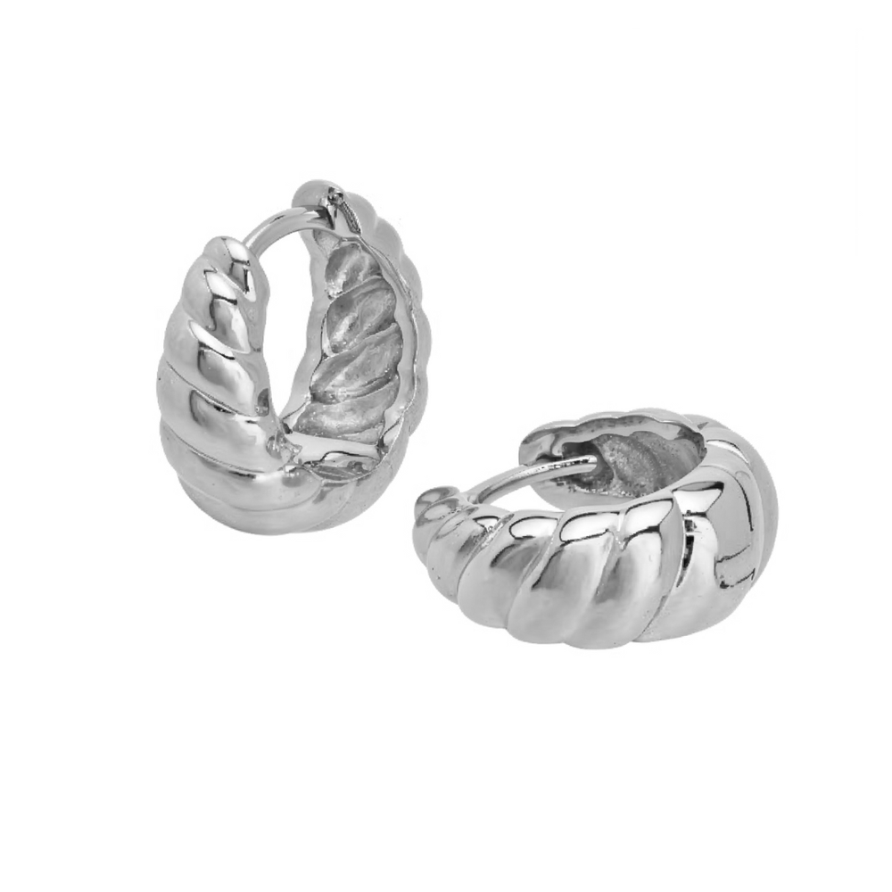 Nova Twist Huggies Silver