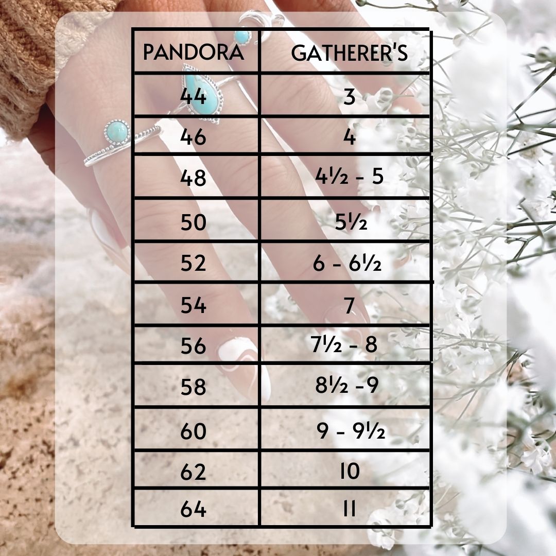 Ring Size Guide The Gatherer s Grove