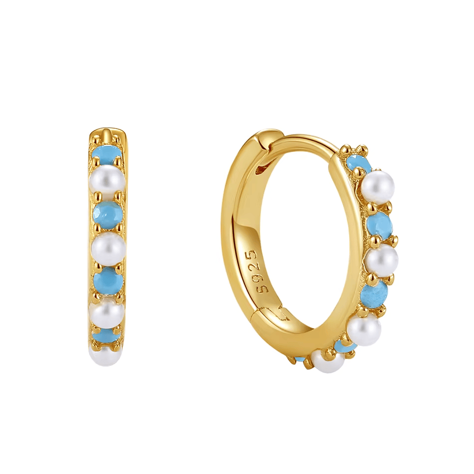 Vera Turquoise Huggies